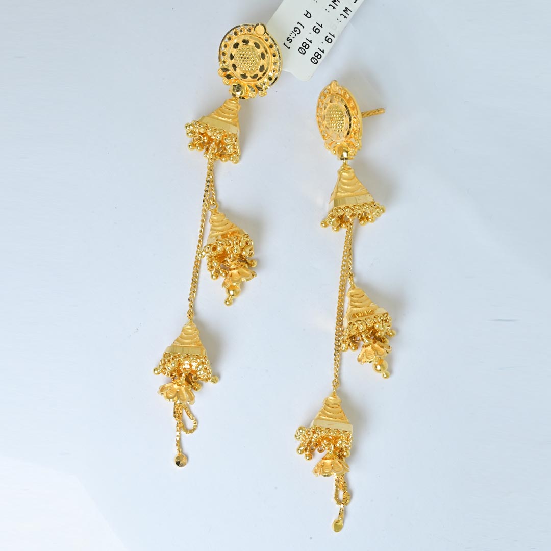 Floral Long Earring