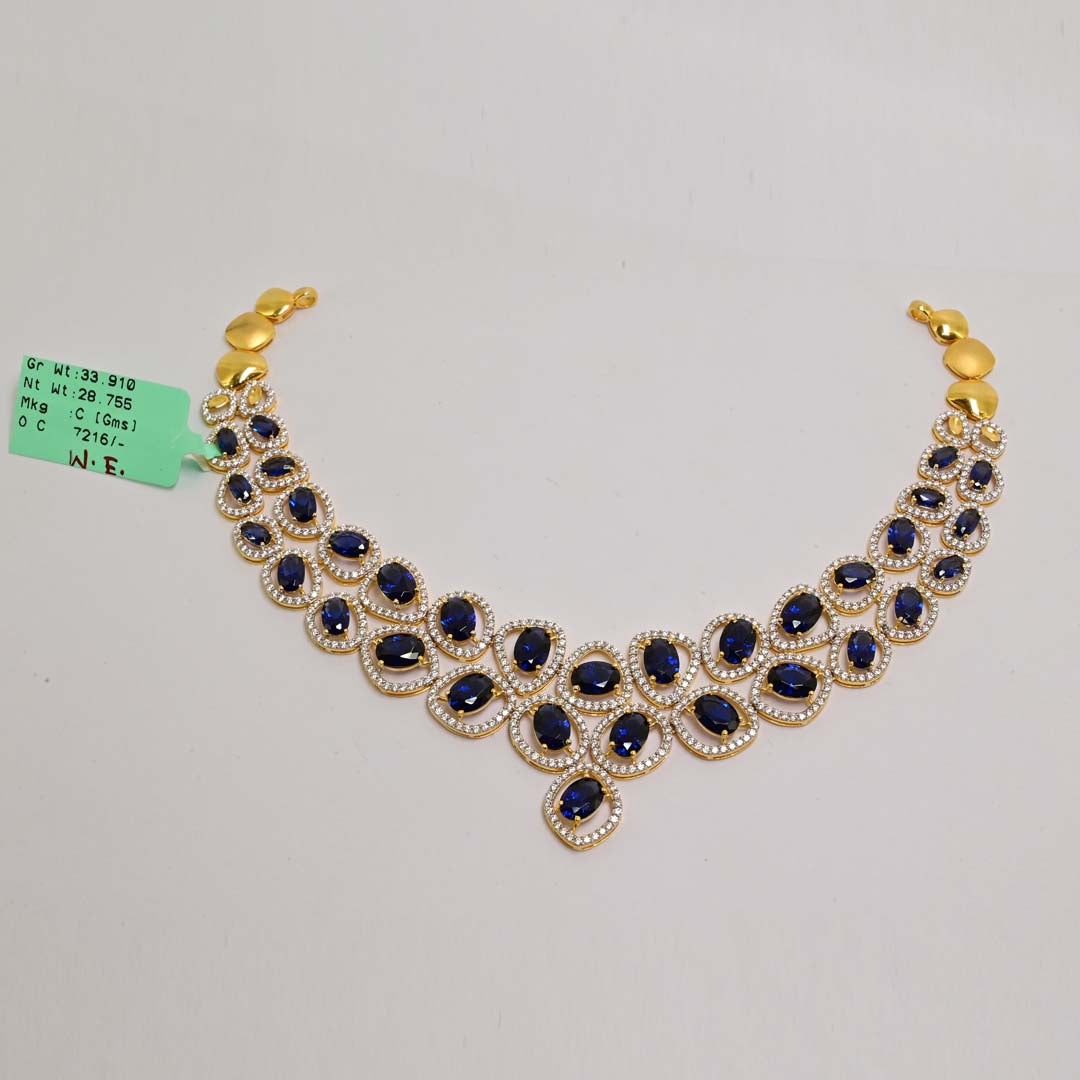Gems Traditional Gold Necklace