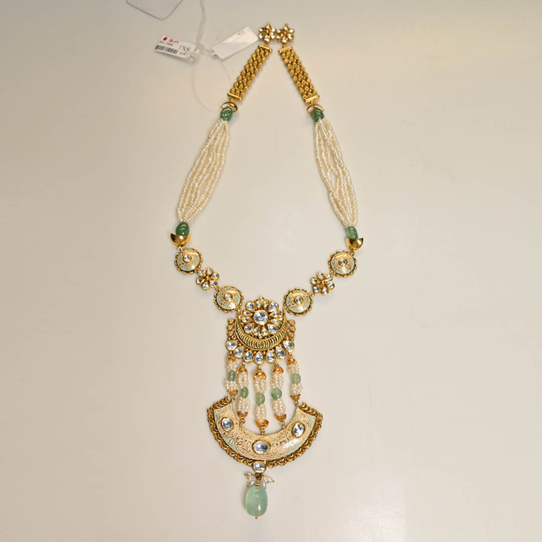 Kundan Beaded Gold Necklace