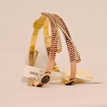 Zircon and Seed Beads Embellished Bangle